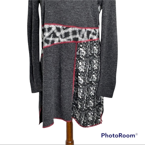 High Secret Dress Long Sleeve Multi-pattern Sz L - Picture 4 of 11